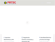 Tablet Screenshot of pritec.com